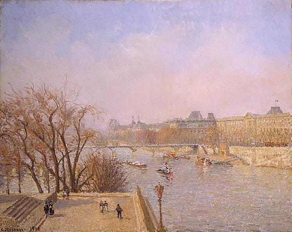 Camille Pissarro The Louvre: Morning France oil painting art